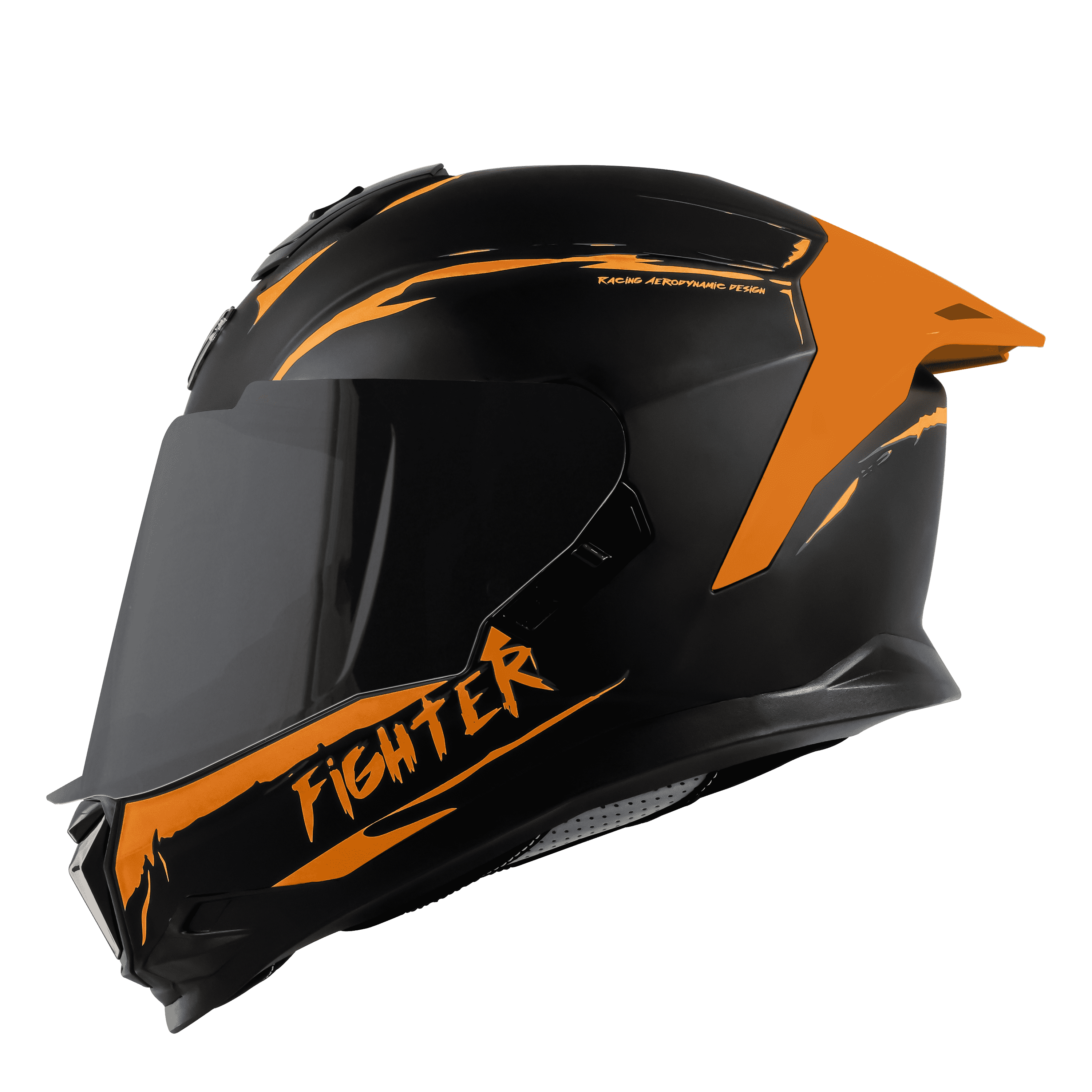 SBH-57 ISS SILVER FIGHTER F2 GLOSSY BLACK WITH ORANGE